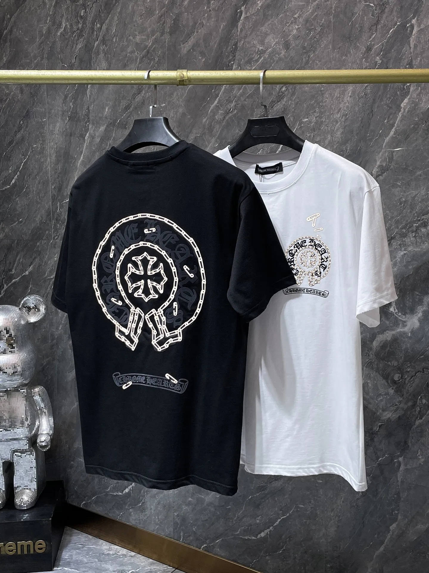 8220# Chrome Hearts 26ss g Classic 1 1 ：Black White Sizes：S、M、L、XL